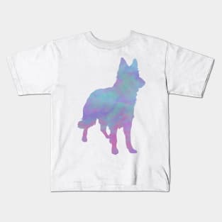 Rainbow Pastel German Shepherd Kids T-Shirt